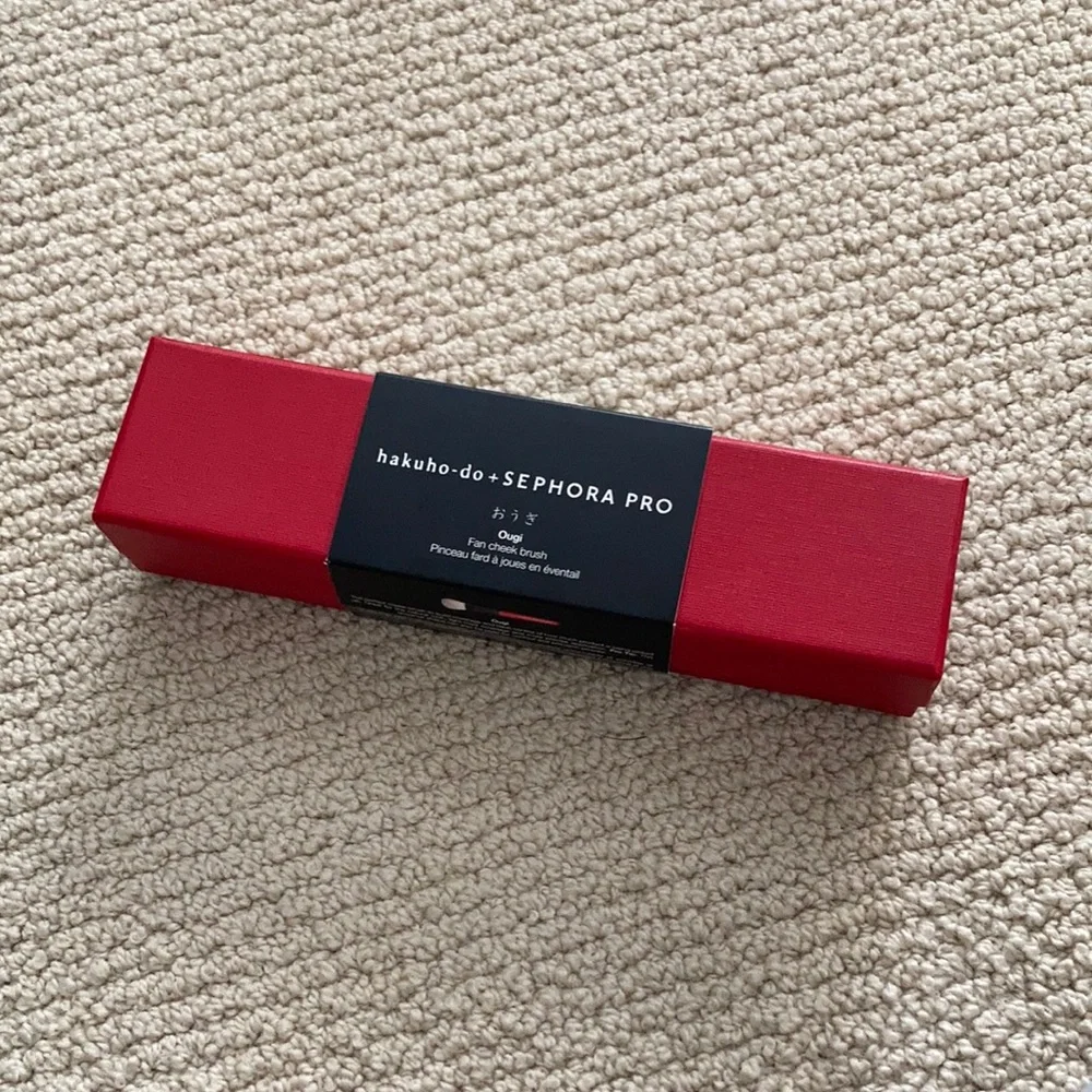 NEW hakuho-do + Sephora PRO Collection Ougi Fan Cheek Brush Limited Release NIB